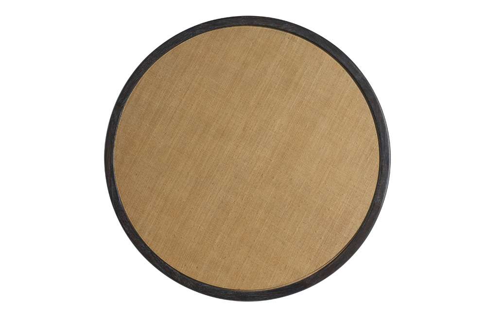 Century Furniture - Grand Tour Furniture Dark Cerused, Natural Raffia Aster Cocktail Table - Small - SF6199S veiw 3