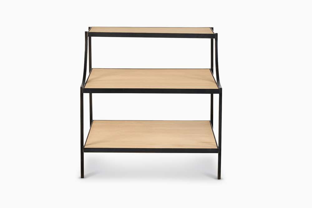 Century Furniture - Grand Tour Furniture Light Natural Oak, Bronze Chairside Table - SF6217 veiw 2