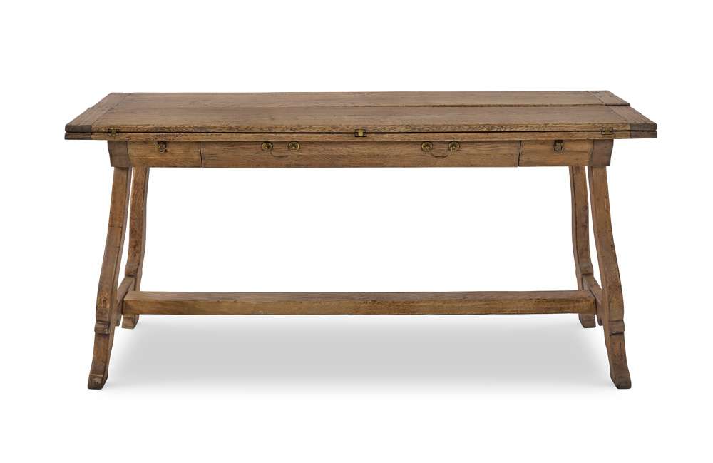 Century Furniture - Grand Tour Furniture Aged Natural Oak Manning Flip Console Table - SF6183 veiw 4