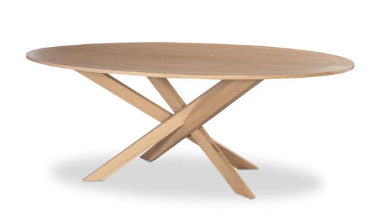 Century Furniture - Grand Tour Furniture Light Natural Oak Open Sky Oval Dining Table - SF6205 veiw 1