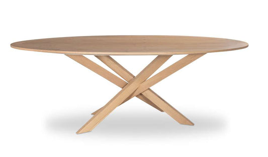 Century Furniture - Grand Tour Furniture Light Natural Oak Open Sky Oval Dining Table - SF6205 veiw 2