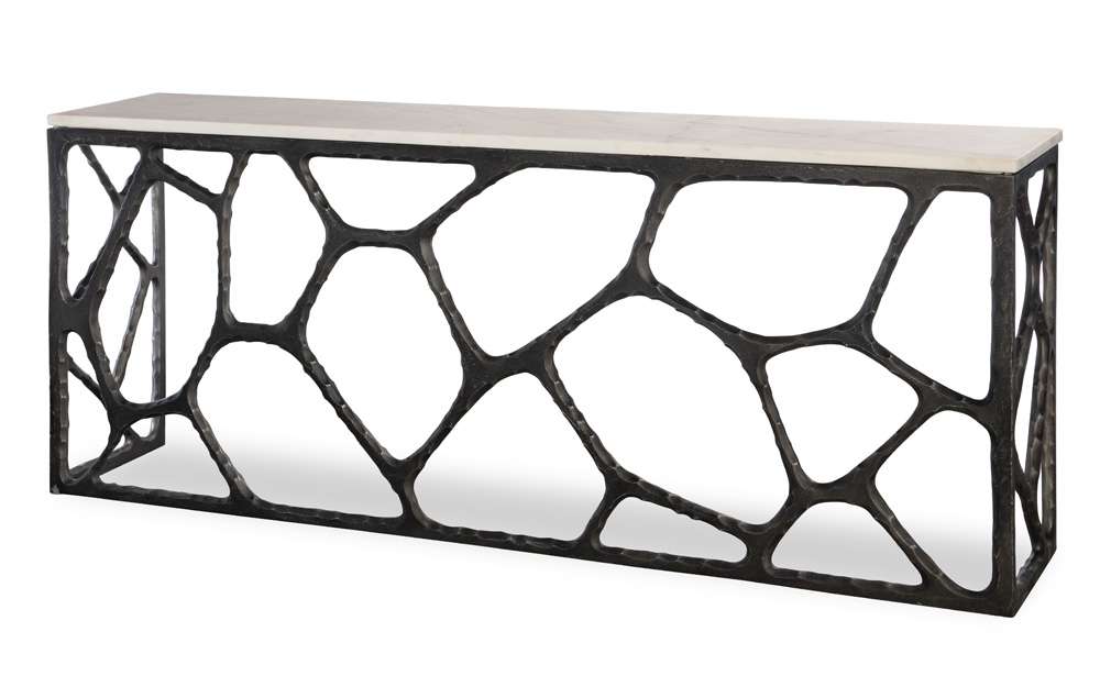 Century Furniture - Grand Tour Furniture Oil rubbed bronze, White Zane Console Table - SF6129 veiw 1