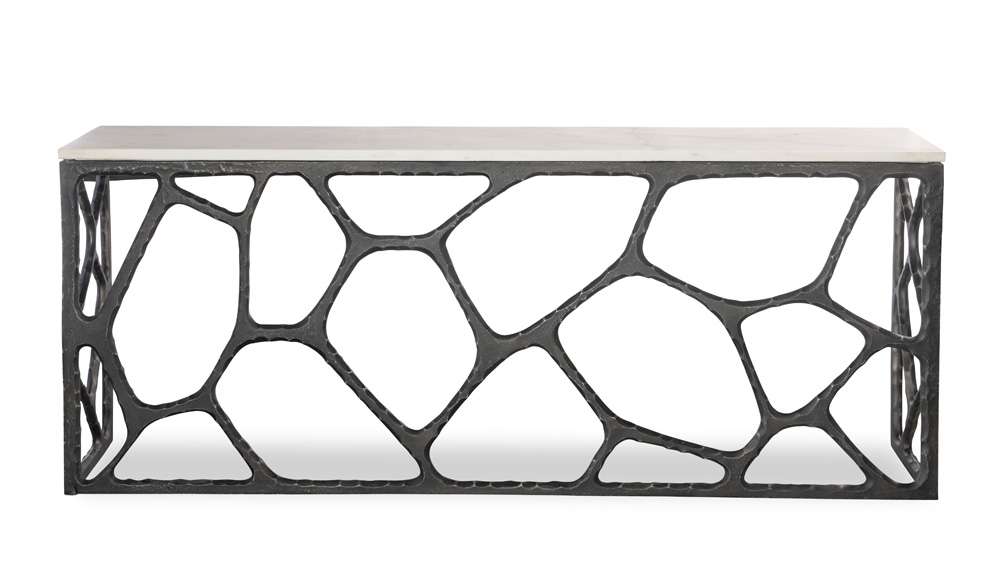 Century Furniture - Grand Tour Furniture Oil rubbed bronze, White Zane Console Table - SF6129 veiw 2