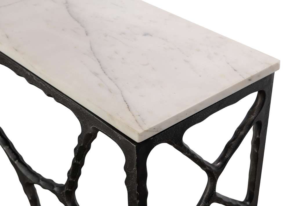 Century Furniture - Grand Tour Furniture Oil rubbed bronze, White Zane Console Table - SF6129 veiw 3