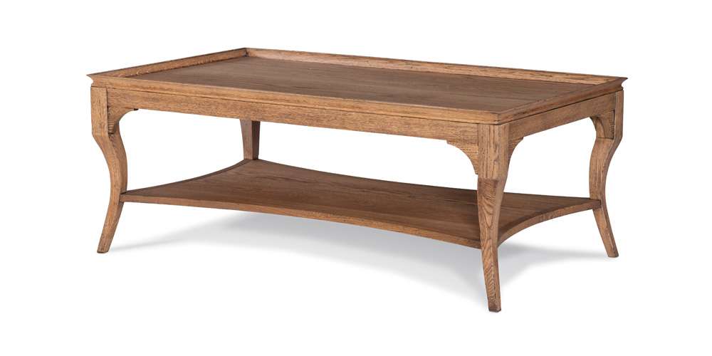 Century Furniture - Grand Tour Furniture Distressed and aged natural finish Hamilton Cocktail Table Weathered - SF5971-WE veiw 1