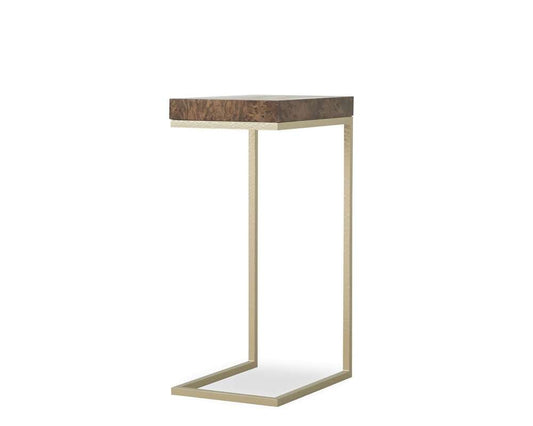 Century Furniture - Monarch Medium to Dark Brown, Textured Champagne Kiley Accent Table - MN5890 veiw 1