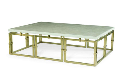 Century Furniture - Links Cocktail Table - Brass Base - SF5474 veiw 1