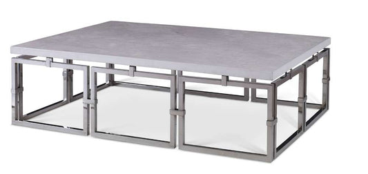 Century Furniture - Links Cocktail Table - Stainless Base - SF5792 veiw 1