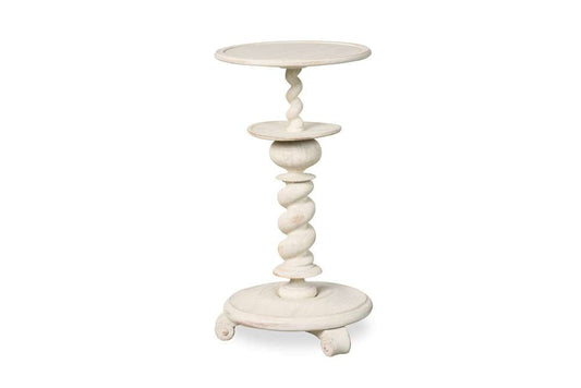 Century Furniture - Monarch White wash Lucia Candle Stand White - MN2055-W veiw 1