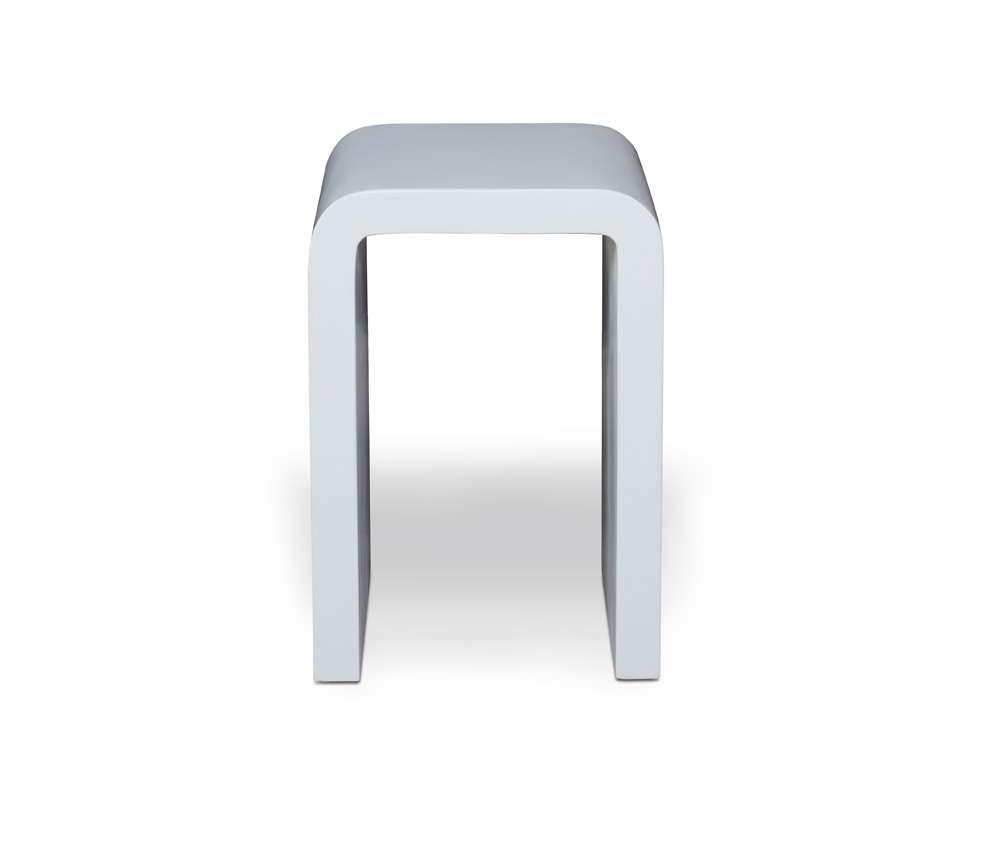 Century Furniture - Carrier and Company Outdoor Gloss White Mark Nesting Side Table - Small - C7-D89-3142S veiw 2