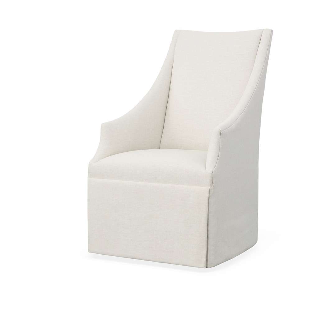 Century Furniture - Century Chair Off-white Meadow Host Chair With Casters - 3385A-C-V1 veiw 1