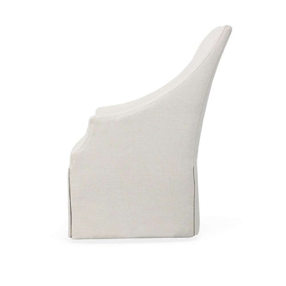 Century Furniture - Century Chair Off-white Meadow Host Chair With Casters - 3385A-C-V1 veiw 3