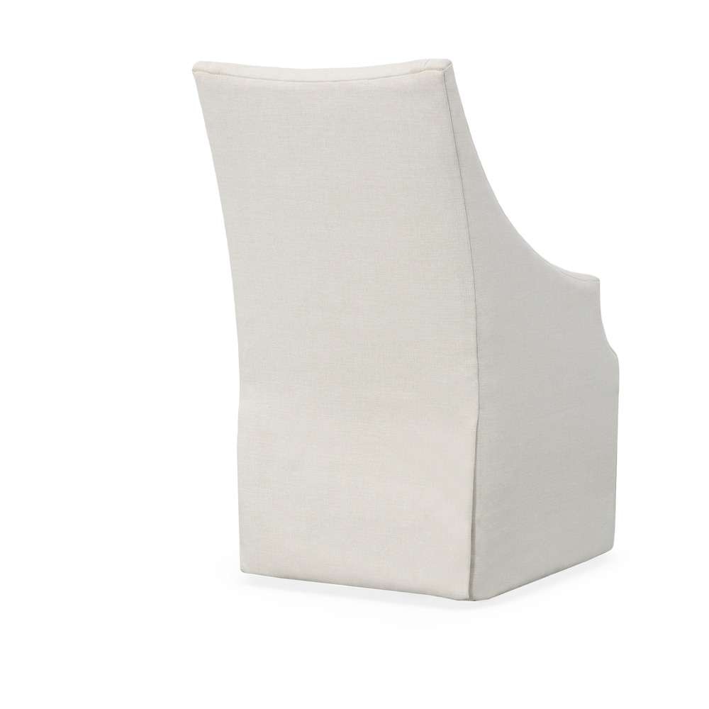 Century Furniture - Century Chair Off-white Meadow Host Chair With Casters - 3385A-C-V1 veiw 4