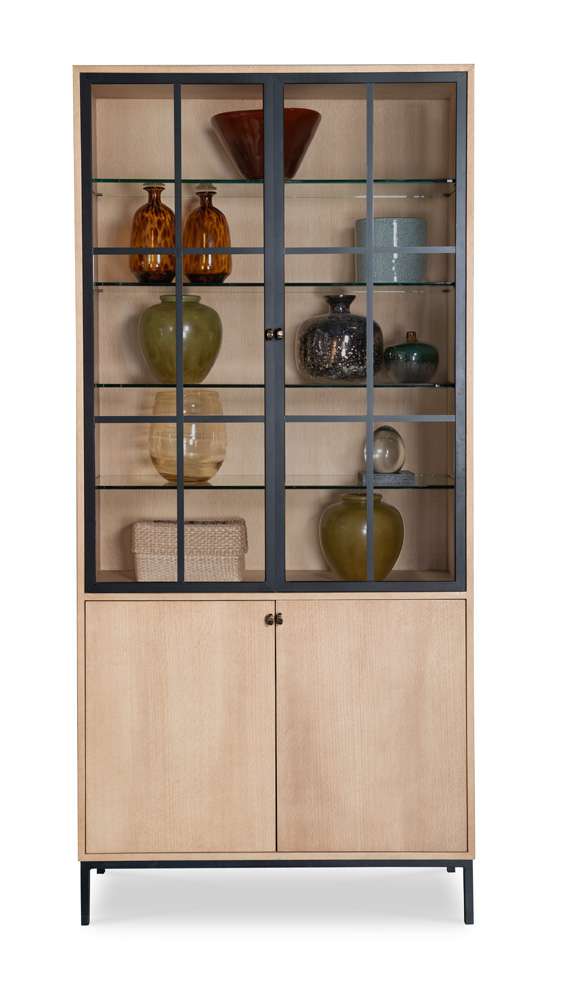 Century Furniture - Grand Tour Furniture Natural Oak Open Sky Tall Display Cabinet - Natural - SF6161 veiw 2