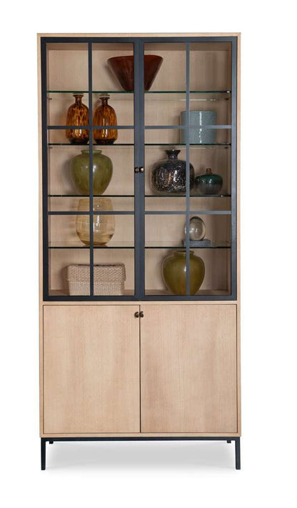 Century Furniture - Grand Tour Furniture Natural Oak Open Sky Tall Display Cabinet - Natural - SF6161 veiw 2