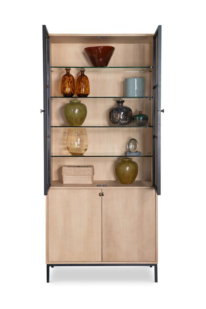 Century Furniture - Grand Tour Furniture Natural Oak Open Sky Tall Display Cabinet - Natural - SF6161 veiw 3