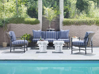 Century Furniture - Outdoor Corinthian Column Side Table - D89-5465-WH veiw 2