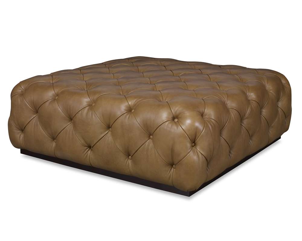 Century Furniture - Rueben Tufted Cocktail Ottoman - PLR-14903-WHEAT veiw 1