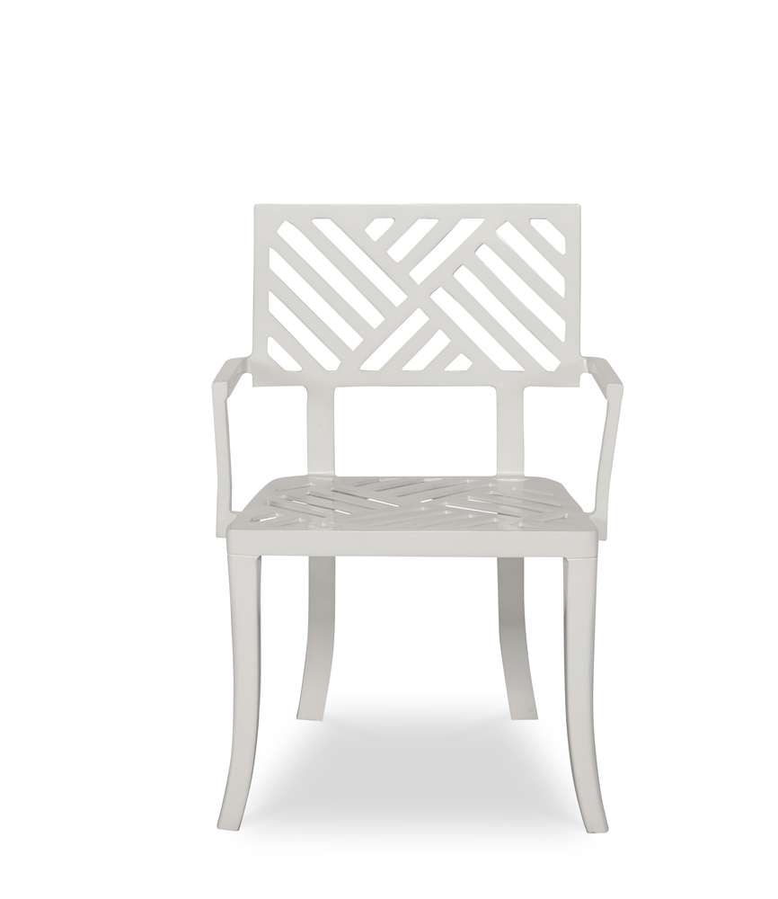 Century Furniture - Carrier and Company Outdoor Cloud White Sloan Outdoor Dining Arm Chair - C7-D79-4009 veiw 1