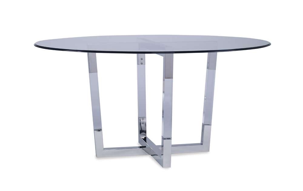 Century Furniture - Stainless/Acrylic Base - With Glass Top 48in - CRA-808B-G_78G-981T-48 veiw 1