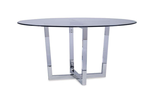 Century Furniture - Stainless/Acrylic Base - With Glass Top 54in - CRA-808B-G_78G-981T-54 veiw 1