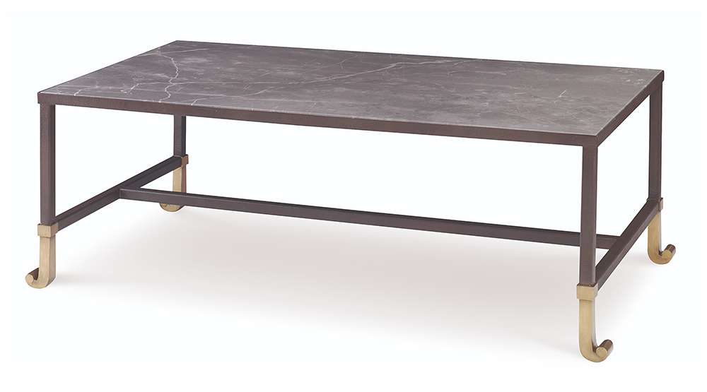 Century Furniture - Thomas OBrien - Calliope Cocktail Table - Stone Top - AEA-609 veiw 1