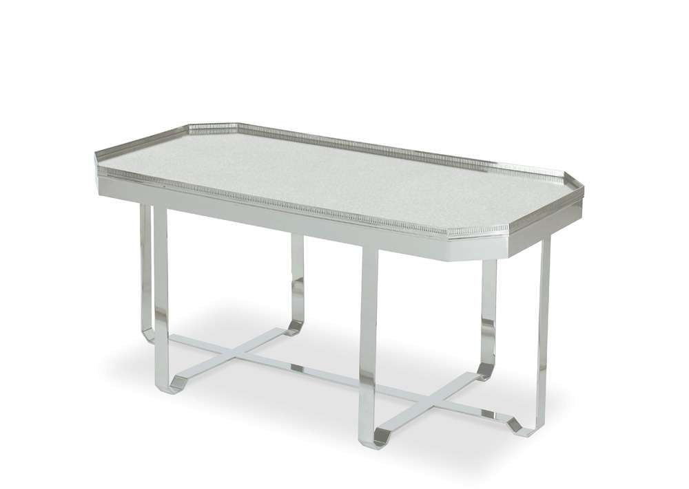Century Furniture - Thomas OBrien Polished Nickel Truly Gallery Tray Coffee Table - AEA-616 veiw 1