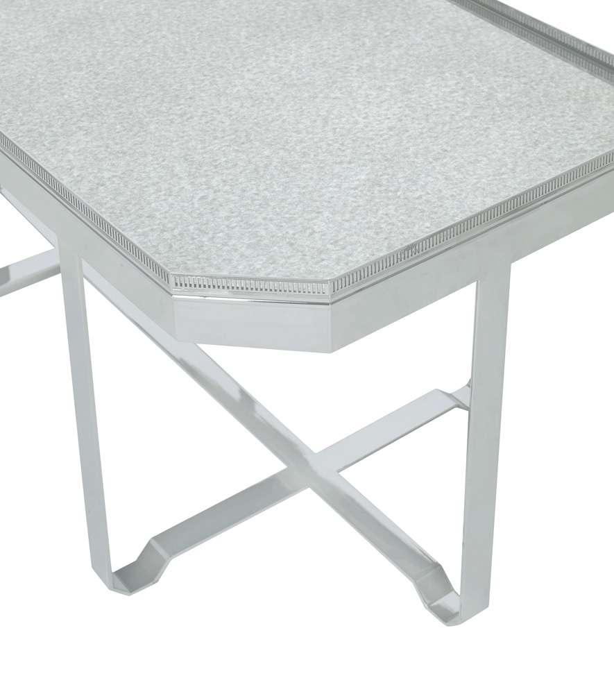 Century Furniture - Thomas OBrien Polished Nickel Truly Gallery Tray Coffee Table - AEA-616 veiw 2
