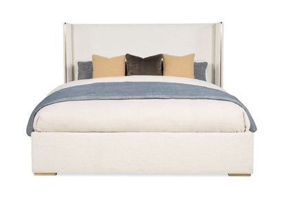 Century Furniture - Cadence Off-white Upholstered Wing Bed - King - CAA-126 veiw 2