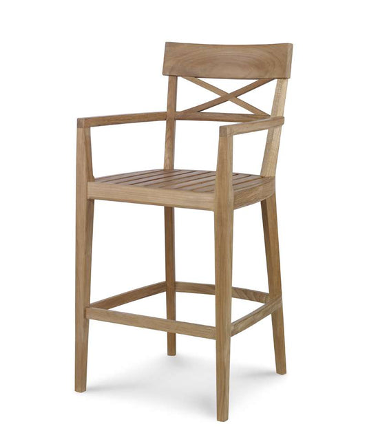 Century Furniture - West Bay - Teak Bar Stool - D43-57 veiw 1