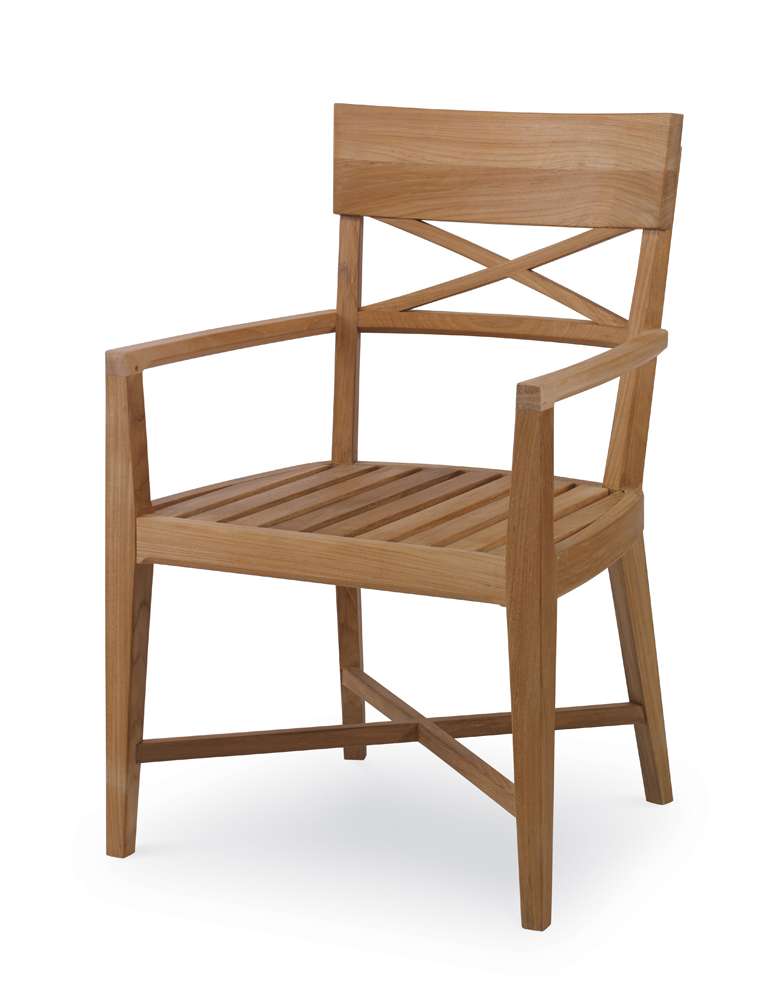 Century Furniture - West Bay - Teak Dining Arm Chair - D43-52 veiw 1