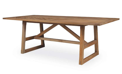 Century Furniture - West Bay - Teak Rectangular Dining Table - D43-95 veiw 1