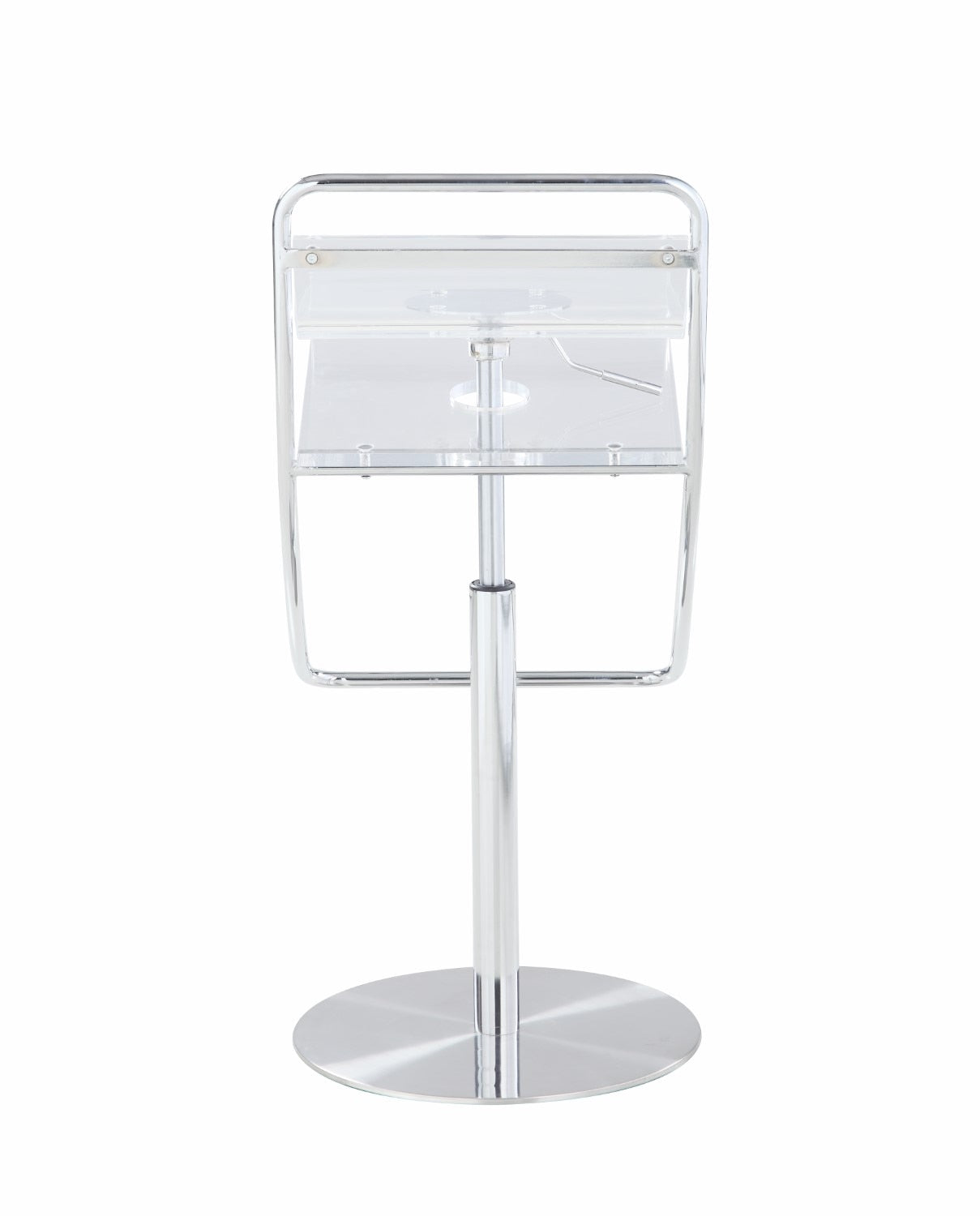 Chintaly - Acrylic Adjustable Height Stool - 4080-AS-CLR veiw 6
