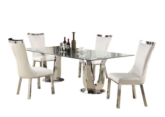 Chintaly - Adelle 5 Pieces Dining Set Table With 4 Chairs - ADELLE-5PC veiw 1
