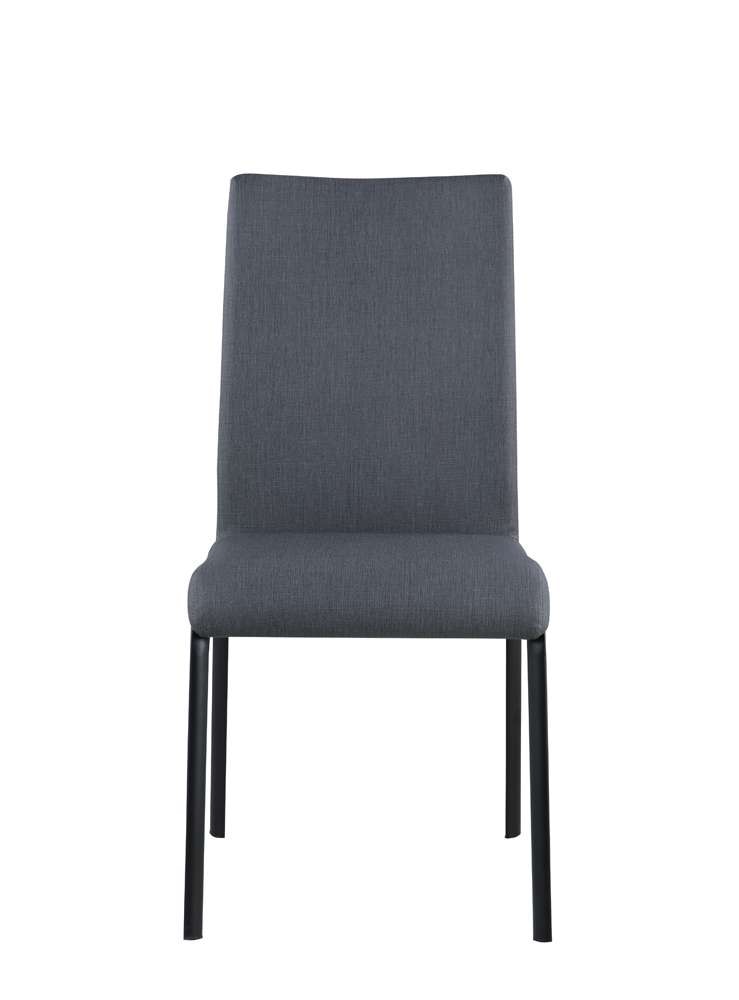 Chintaly - Aida Contemporary Curved Back Side Chair in Matte Black (Set of 4) - AIDA-SC-ASH veiw 2