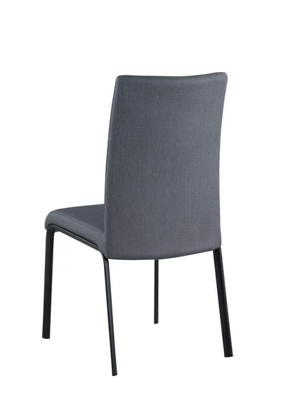 Chintaly - Aida Contemporary Curved Back Side Chair in Matte Black (Set of 4) - AIDA-SC-ASH veiw 5