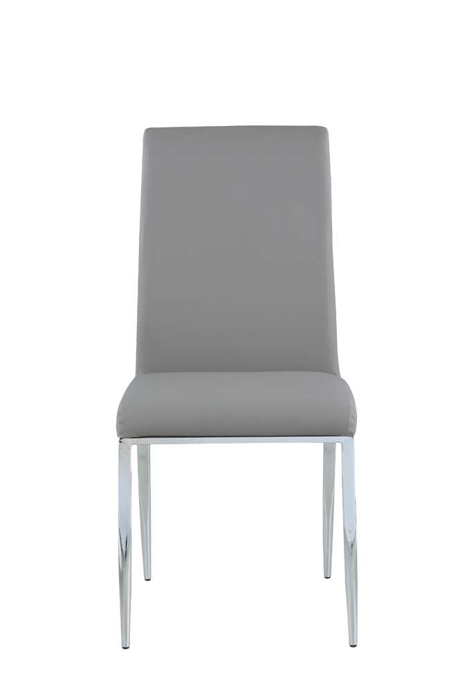 Chintaly - Alexis Rolled Back Chair in Grey (Set of 4) - ALEXIS-SC-GRY veiw 5