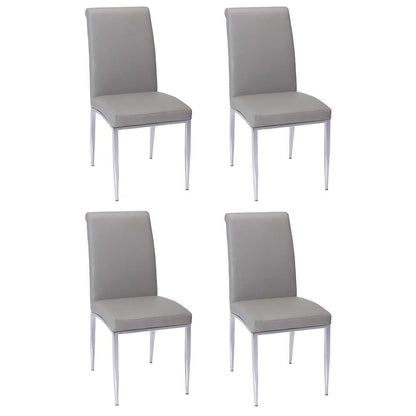 Chintaly - Alexis Rolled Back Chair in Grey (Set of 4) - ALEXIS-SC-GRY veiw 7