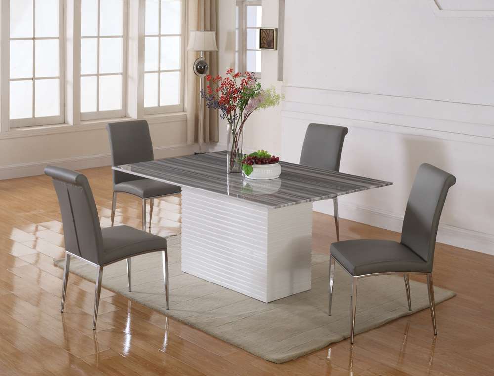 Chintaly - Alexis Rolled Back Chair in Grey (Set of 4) - ALEXIS-SC-GRY veiw 9