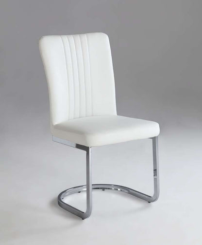 Chintaly - Alina Cantilever Side Chair (Set of 4) - ALINA-SC-WHT veiw 1