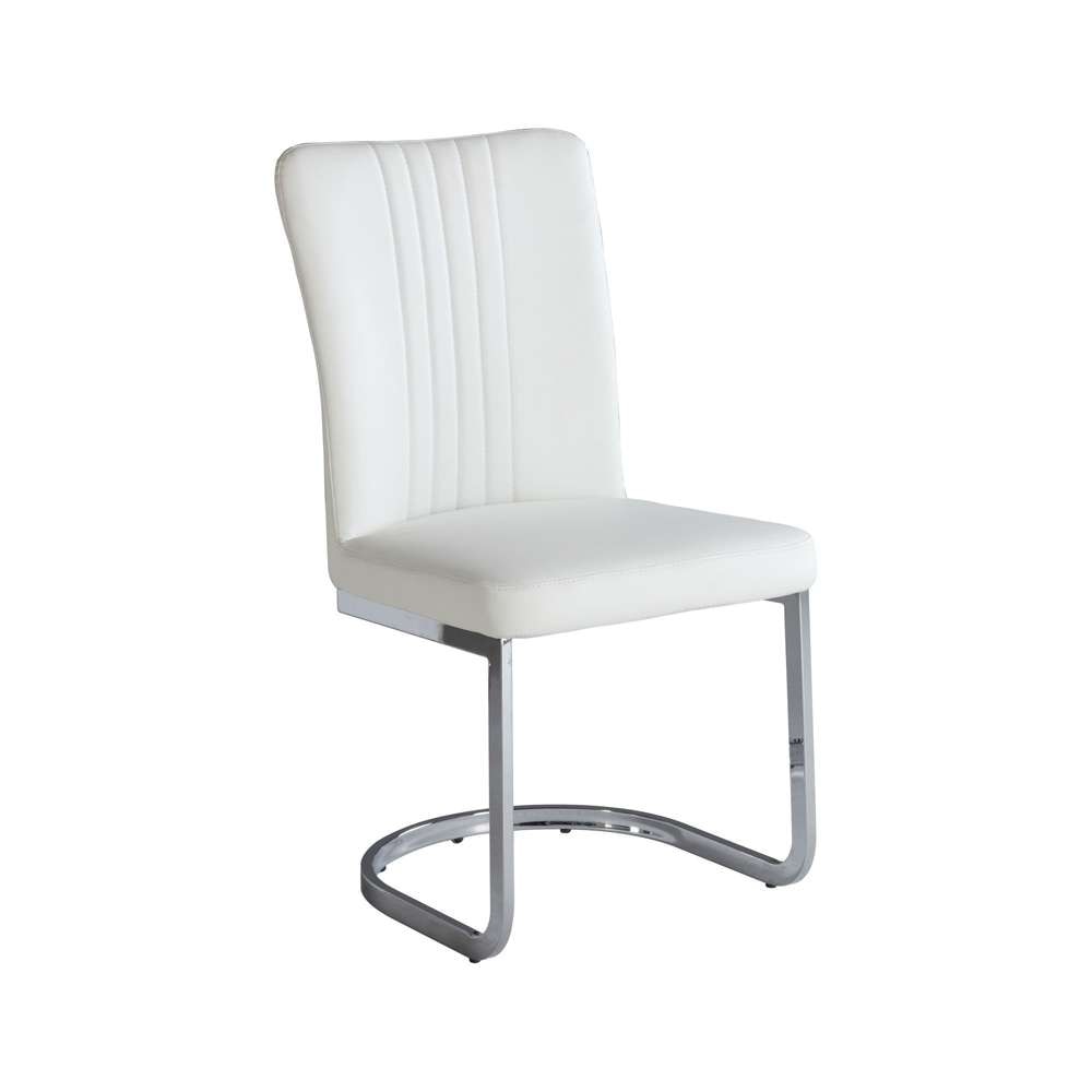 Chintaly - Alina Cantilever Side Chair (Set of 4) - ALINA-SC-WHT veiw 6