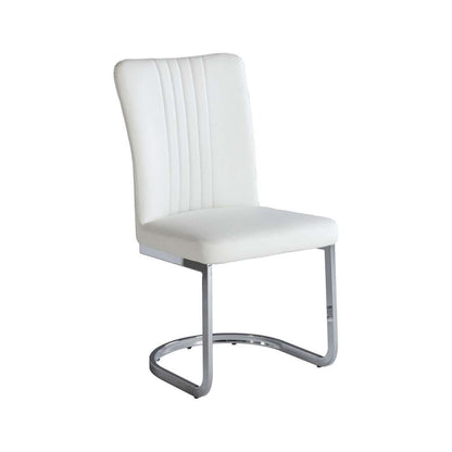 Chintaly - Alina Cantilever Side Chair (Set of 4) - ALINA-SC-WHT veiw 6