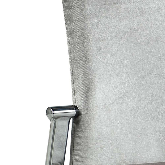 Chintaly - Anabel Contemporary Motion Back Side Chair w/ Chrome Frame (Set of 2) - ANABEL-SC-GRY-FAB veiw 2