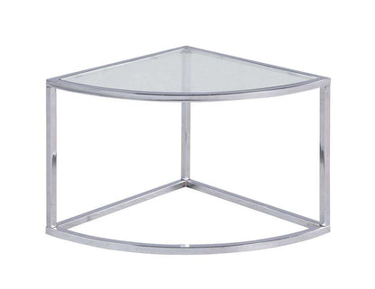 Chintaly - Ariel Contemporary 5-Piece Nesting Glass Cocktail Table Set - ARIEL-CT-NST veiw 3