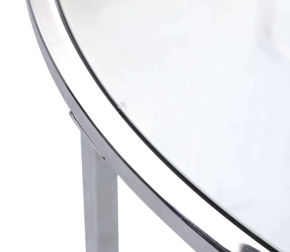Chintaly - Ariel Contemporary 5-Piece Nesting Glass Cocktail Table Set - ARIEL-CT-NST veiw 7