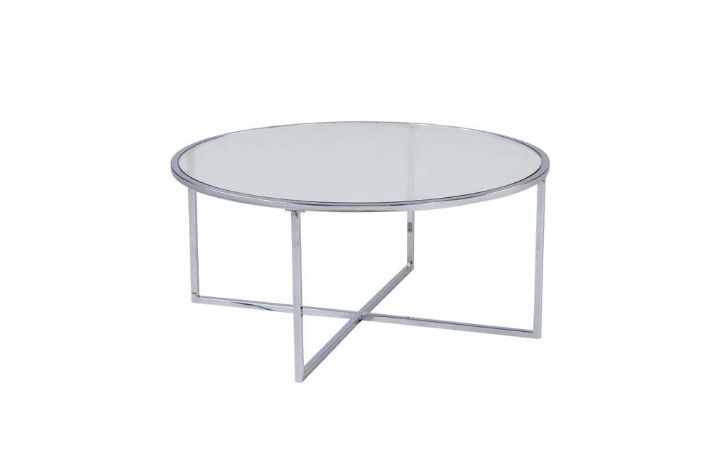 Chintaly - Ariel Contemporary 5-Piece Nesting Glass Cocktail Table Set - ARIEL-CT-NST veiw 9