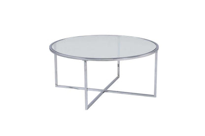 Chintaly - Ariel Contemporary 5-Piece Nesting Glass Cocktail Table Set - ARIEL-CT-NST veiw 9