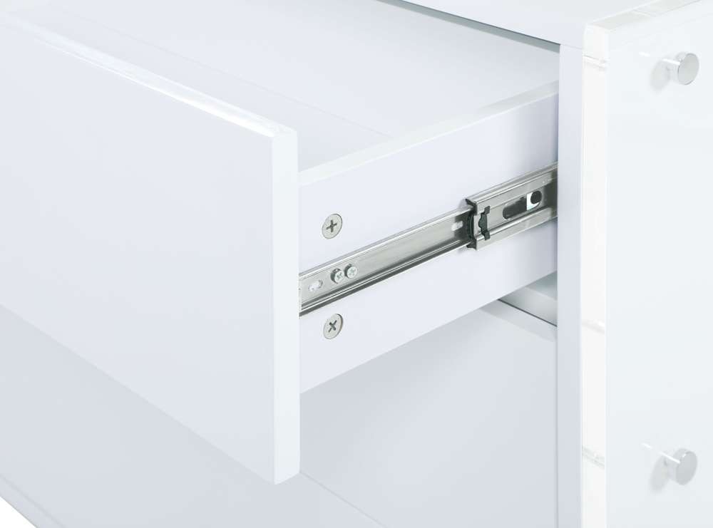 Chintaly - Barcelona Contemporary Wooden & Solid Acrylic Buffet w/ 6 Drawers - BARCELONA-BUF veiw 5