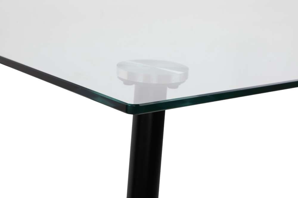 Chintaly - Bertha Contemporary Dining Set w/ Rectangular Glass Table & 4 Chairs - BERTHA-5PC veiw 6