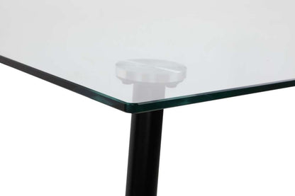 Chintaly - Bertha Contemporary Glass Top Dining Table - BERTHA-DT veiw 4